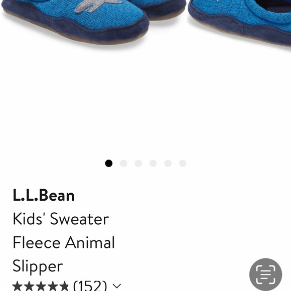 L.L. Bean Kids' Sweater Fleece Animal Slipper - Picture 2 of 2